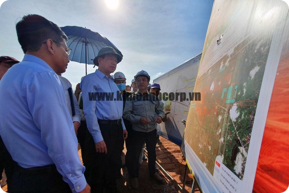 Bí thư Tỉnh ủy Đồng Nai kiểm tra thực tế dự án xây dựng sân bay Long Thành.