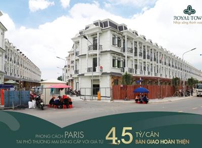 Cập nhật tiến độ thi công Dự Án Nhà Phố Shophouse Royal Town tháng 06/2021