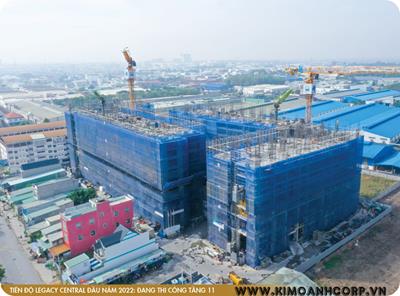 CẬP NHẬT TIẾN ĐỘ CĂN HỘ LEGACY CENTRAL KIM OANH THÁNG 02/2022