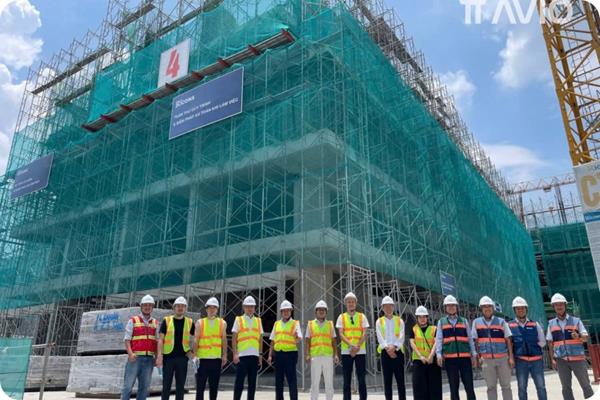 Chủ đầu tư Nhật Bản kiểm tra tiến độ dự án TT AVIO – Cam kết chất lượng & chuẩn mực sống