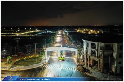 Dự án Century City nổi bật giữa trời đêm. Thu hút đông đảo khách hàng nhờ cam kết lợi nhuận 18%/năm