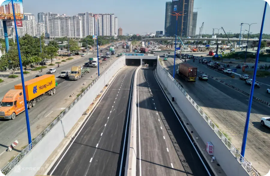 Hầm chui An Phú thông xe, tăng năng lực cửa ngõ phía Đông TP.HCM