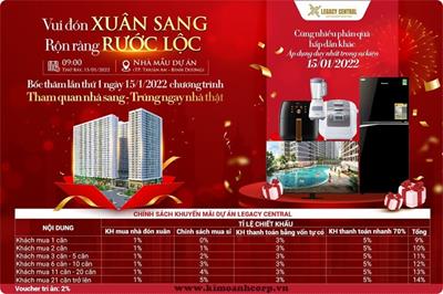 Hàng loạt ưu đãi lớn: Dự án Căn Hộ Legacy Central của Kim Oanh Group tăng sức hút cuối năm