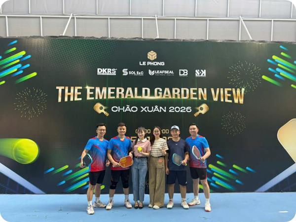 HS Holding tham dự giải Pickleball The Emerald Garden View chào Xuân 2026