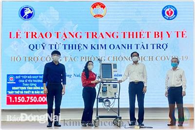 Kim Oanh Group Trao Tặng (Đợt 2) 5 Máy Thở Và Vật Tư Y Tế Cho Bệnh Viện Thống Nhất Tỉnh Đồng Nai