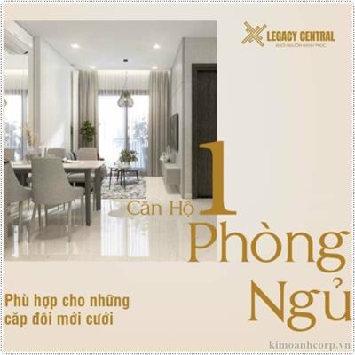 LEGACY CENTRAL căn hộ 1PN +1, phù hợp với những gia đinh trẻ, cặp đôi mới cưới