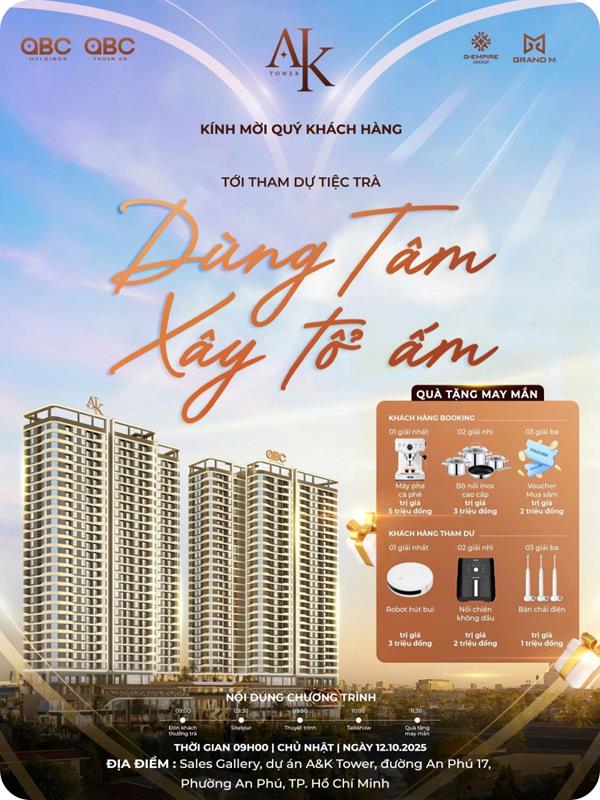 Mini Event AK Tower: “Dùng Tâm Xây Tổ Ấm” – Gặp gỡ Chủ đầu tư OBC Holdings