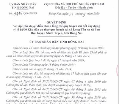 Pháp lý dự án Mega City 2 - Nhơn Trạch