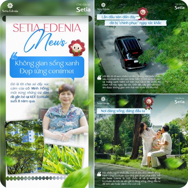 Setia Edenia Chuẩn sống xanh kế thừa di sản EcoXuân của SP Setia