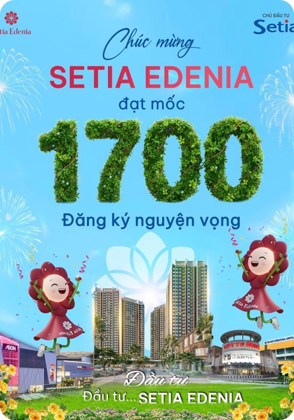 Setia Edenia đạt hơn 1.700 lượt đăng ký: Sức hút từ đô thị compound