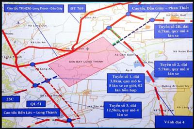 Hỗ trợ giải phóng mặt bằng 2 tuyến đường kết nối vào Sân Bay Quốc Tế Long Thành.