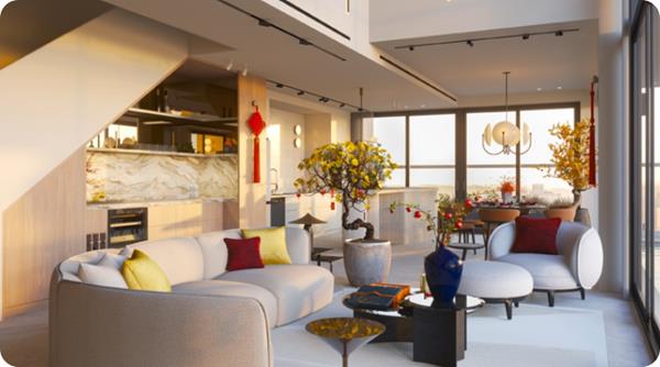 Tết đoàn viên trên tầng cao tại The Signature Penthouse FIATO Uptown