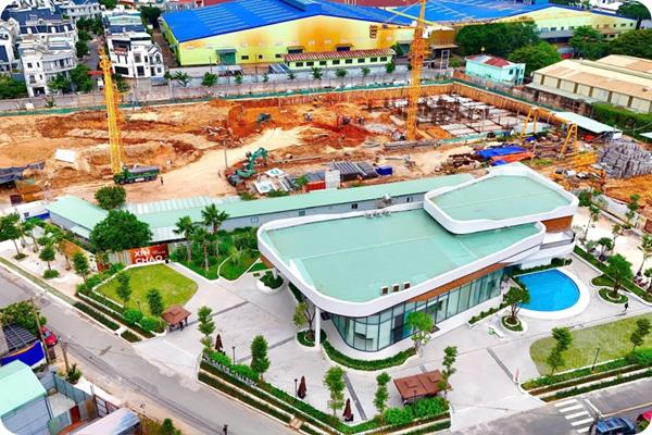 Tiến độ AK Tower tháng 9/2025: Thi công hoàn thành móng cọc Block B, nhà mẫu sẵn sàng