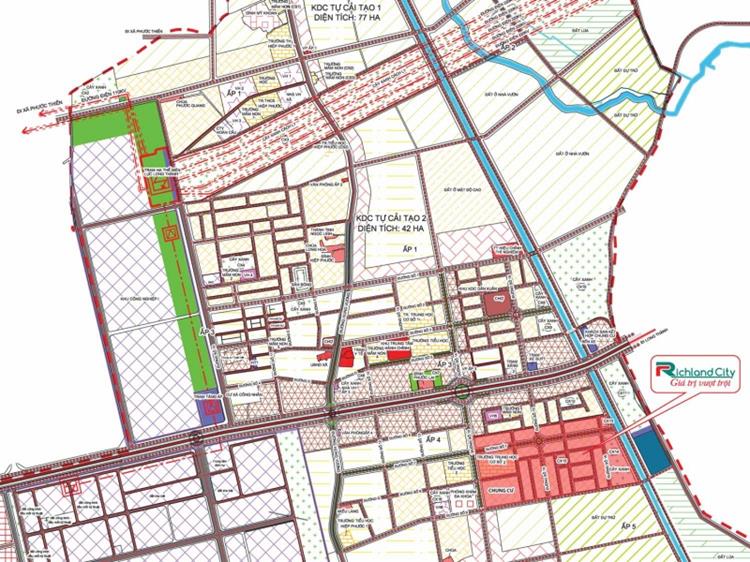  Richland City với giá trị vượt trội thừa hưởng hệ thống giao thông đồng bộ của huyện Nhơn Trạch.