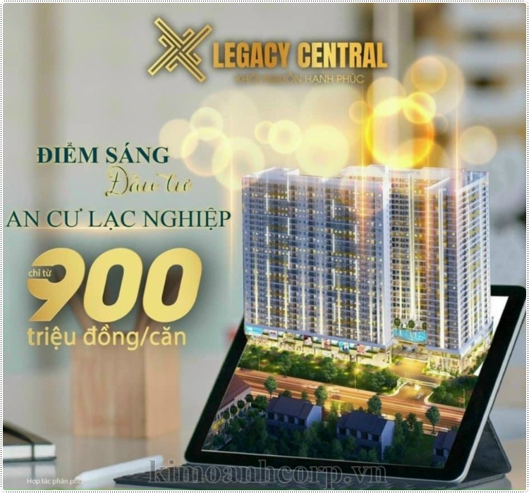 Căn hộ Legacy Central của Kim Oanh Group với giá bán hấp dẫn chỉ từ 900TR/CĂN. Kèm nhiều ưu đãi, chiết khấu, quà tặng hấp dẫn.