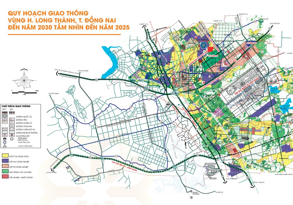 Quy hoạch giao thông vùng Huyện Long Thành đến năm 2030 tầm nhìn đến năm 2025