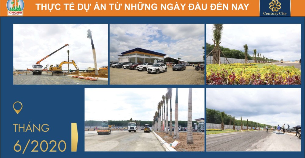 Toàn cảnh xây dựng dự án dự án Century City tháng 6/2020