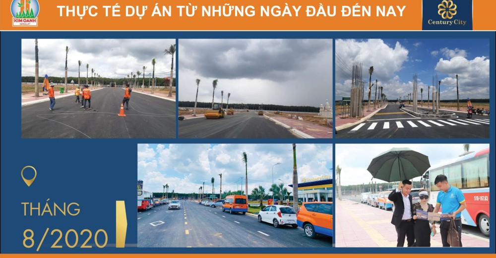 Toàn cảnh xây dựng dự án dự án Century City tháng 8/2020