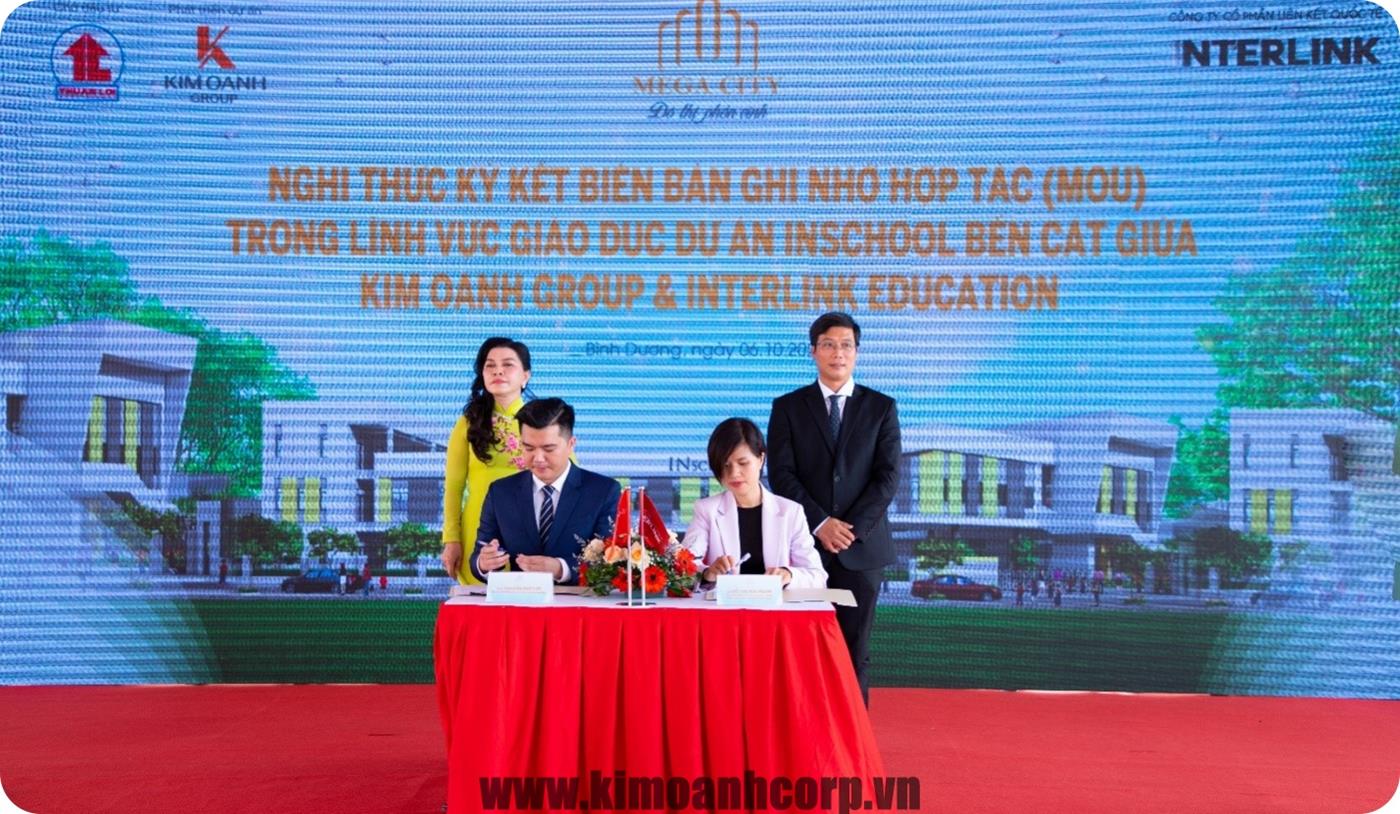 Kim Oanh Group vừa gây chú ý khi bắt tay cùng Interlink Education xây dựng trường liên cấp INschool và phát triển giáo dục tại Bến Cát (Bình Dương)