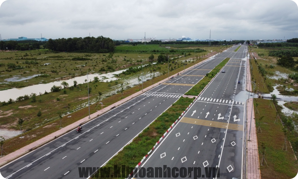 Tuyến đường 25C (Nguyễn Ái Quốc) lộ giới 100m.