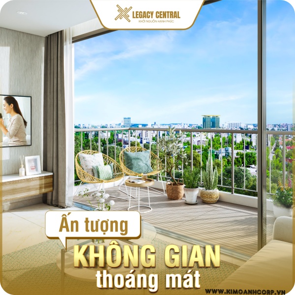 Căn Hộ Legacy Central tọa lạc ngay trung tâm Thành Phố Thuận An và có mức giá hấp dẫn, từ 900 triệu đồng/căn (Ảnh phối cảnh minh họa căn hộ).