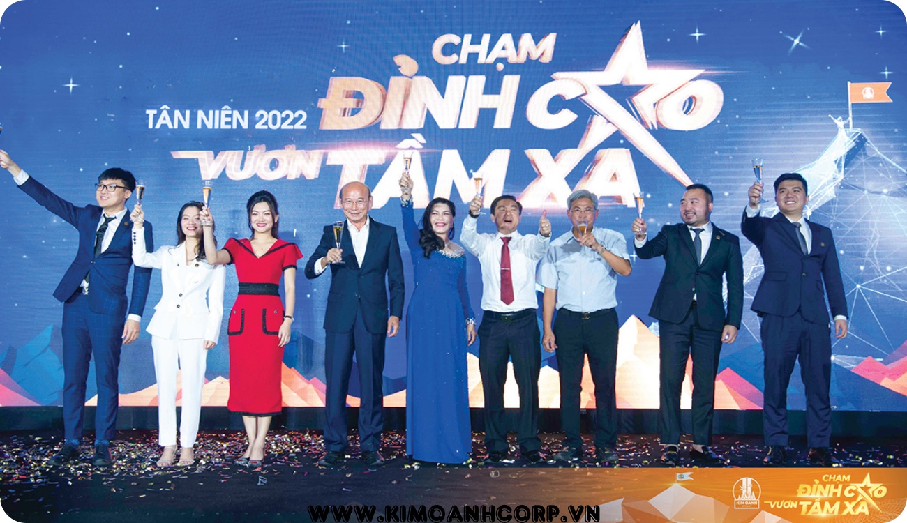 Tập Đoàn Địa Ốc Kim Oanh quyết tâm vươn ra biển lớn, chinh phục những đỉnh cao mới.