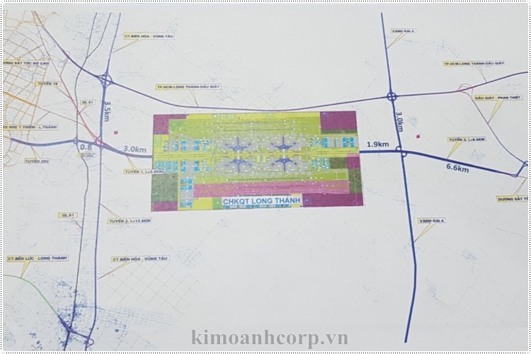 Hai tuyến giao thông kết nối Sân Bay Quốc Tế Long Thành. 