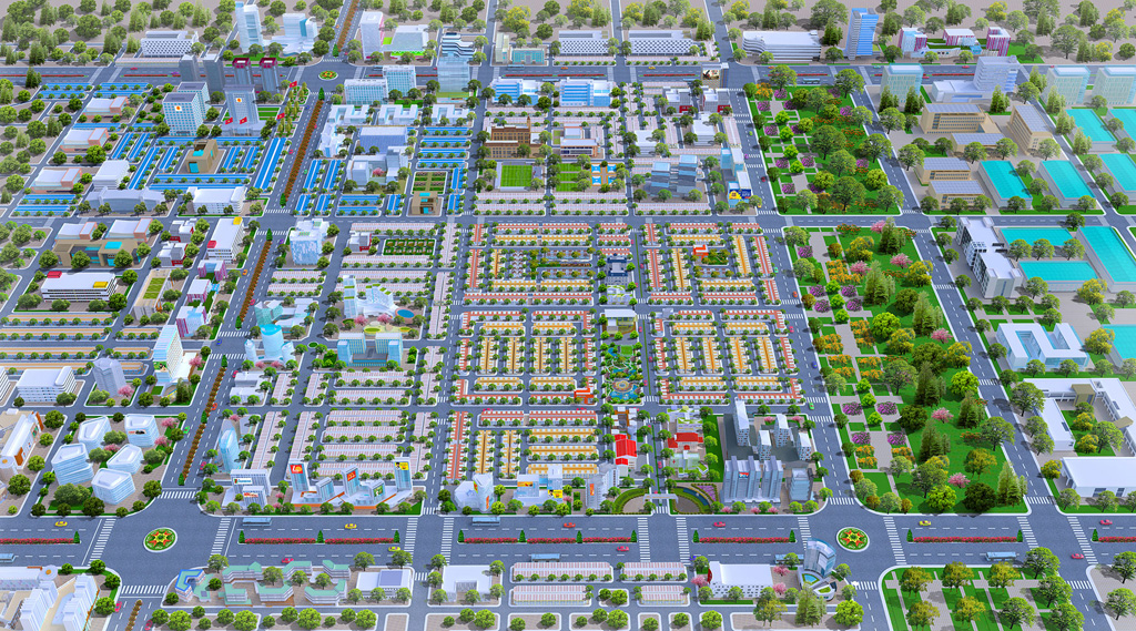 Phối cảnh dự án Mega City 2 Nhơn Trạch