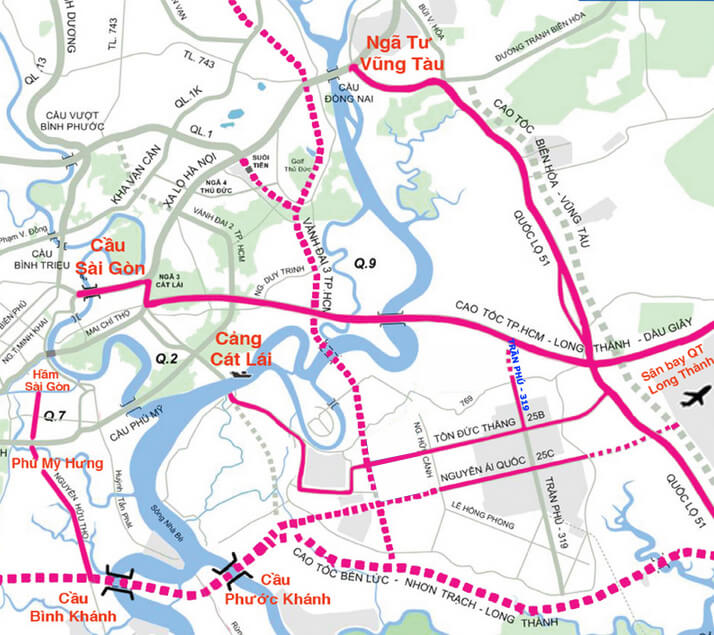 Bản đồ quy hoạch hạ tầng giao thông tỉnh Đồng Nai