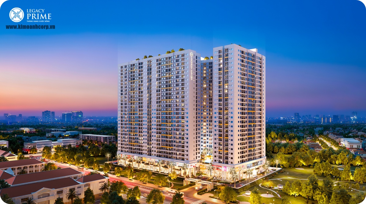 Dự án Legacy Central sở hữu phong cách thiết kế hiện đại với 2 block cao 29 tầng và 1 tầng hầm, cung cấp ra thị trường 1.802 căn hộ.