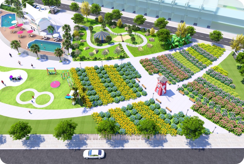 Nhiều mảng xanh và tiện ích sẽ tiếp tục được triển khai tại Century City trong thời gian tới.